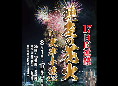 連夜の花火 IN 天津小湊 2025